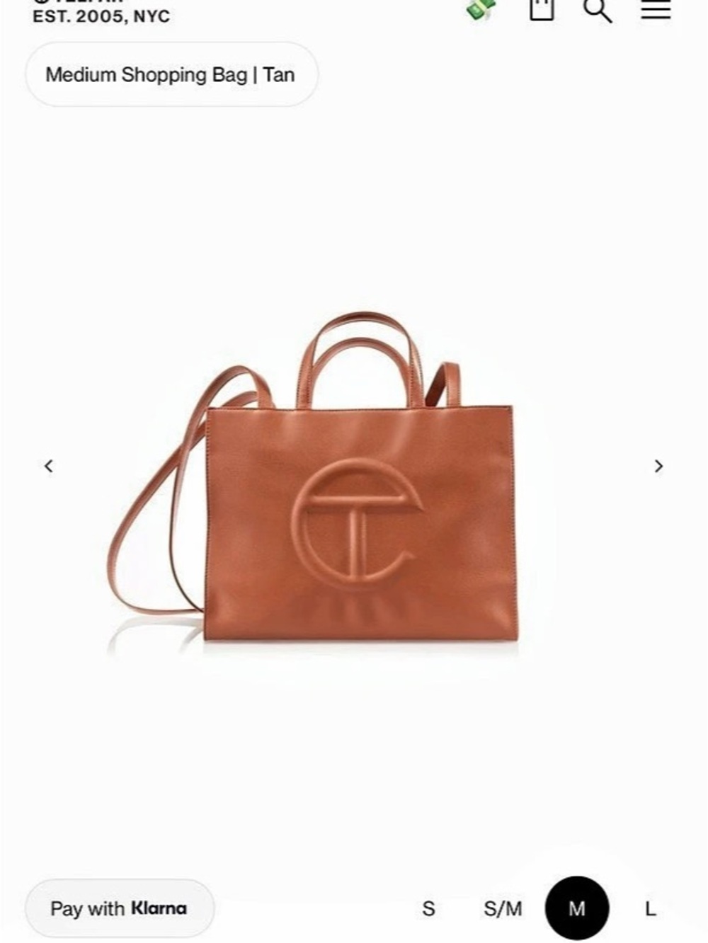 Telfar Medium Shopping Bag Tan Tote in Tan